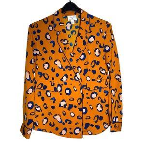 3.1 Phillip Lim‎ for Target Orange and Blue Blazer with Abstract Pattern